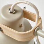 SJÖMAKT Floor lamp with 2-spot, beige/ash, 156 cm - Image 2