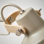 SJÖMAKT Floor lamp with 2-spot, beige/ash, 156 cm - Image 3