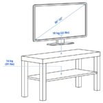 LACK TV bench, white, 90x36x45 cm - Image 6