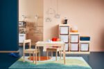 LÄTT Children's table with 2 chairs, white/pine - Image 2