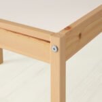 LÄTT Children's table with 2 chairs, white/pine - Image 4