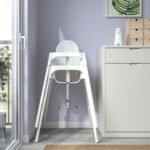 ANTILOP Highchair with safety belt, white/white - Image 4