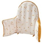 ANTILOP Supporting cushion and cover, dark yellow/white dotted - Image 2