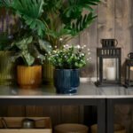 HONUNGSPALM Plant pot, in/outdoor/blue, 12 cm - Image 2