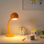 KORVSNÖRE LED desk lamp, dimmable/orange - Image 2