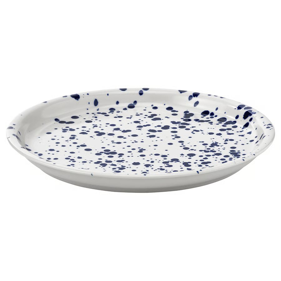 1185-1 silversida-plate-patterned-blue SILVERSIDA Plate, patterned/blue, 26 cm - Image 1