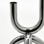 SNÖDUVA Candlestick, for 2 candles, silver-colour, 25 cm - Image 4