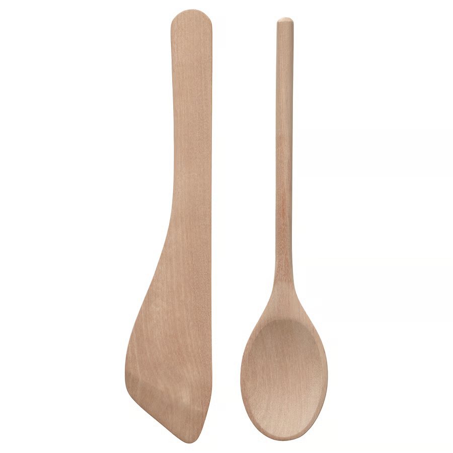 1191-1 sjoekex-2-piece-kitchen-utensil-set-birch SJÖKEX 2-piece kitchen utensil set, birch - Image 1