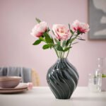 KORNSPARV Vase, grey-blue, 22 cm - Image 3