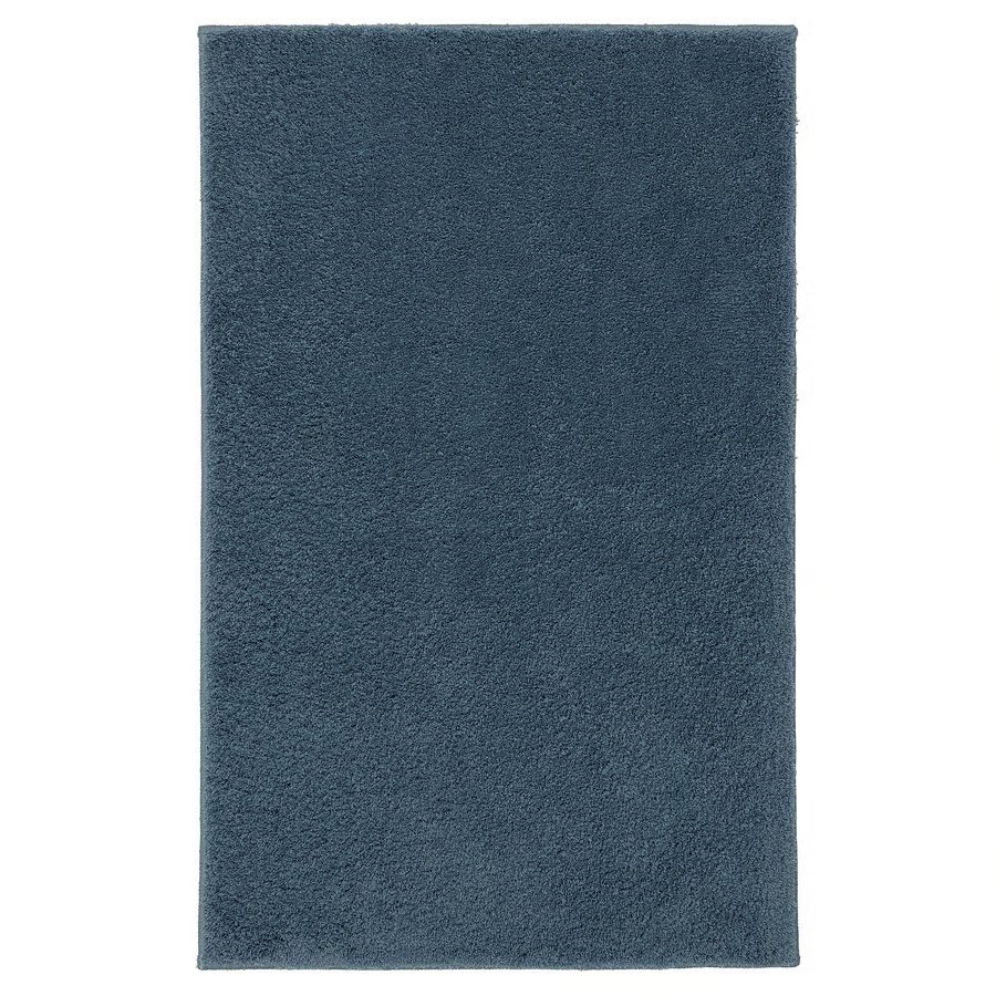 1211-1 backmara-bath-mat-dark-grey-blue BACKMÅRA Bath mat, dark grey-blue, 40x60 cm - Image 1