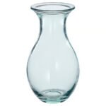 BERGKÖRSBÄR Vase, glass/green, 15 cm