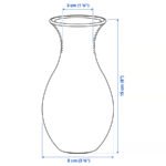 BERGKÖRSBÄR Vase, glass/green, 15 cm - Image 7
