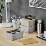 KUGGIS Box, light grey, 13x18x8 cm - Image 3