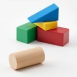 UNDERHÅLLA 40-piece wooden building block set, multicolour - Image 4