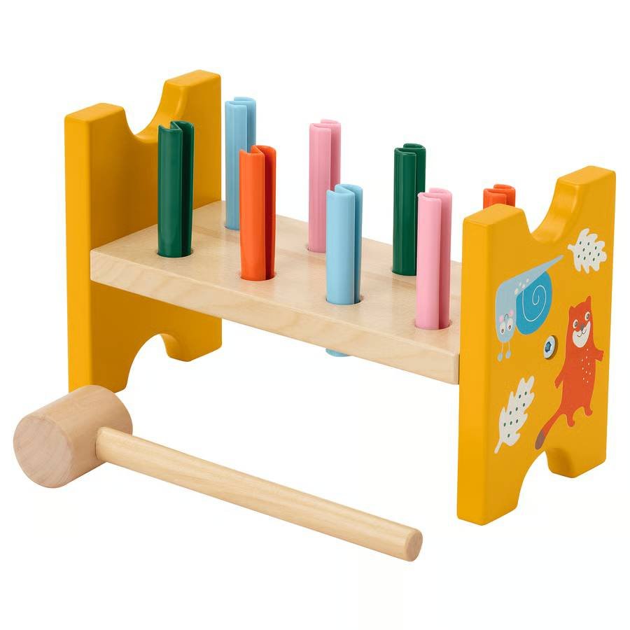 1241-1 uppsta-toy-hammering-block-multicolour UPPSTÅ Toy hammering block, multicolour - Image 1