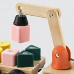 UPPSTÅ Crane with blocks, multicolour/beech - Image 2