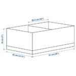 STUK Box with compartments, white/black, 32x51x18 cm - Image 9