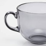 HÖSTAGILLE Mug, light grey tempered glass, 50 cl - Image 2