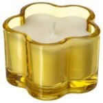 MORKULLA Scented candle in glass, Lilac assorted colours, 12 hr - Image 2
