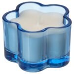 MORKULLA Scented candle in glass, Lilac assorted colours, 12 hr - Image 3