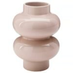 PÄRLHÄGG Vase, light pink, 14 cm