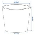 BROKSPIREA Plant pot, light green, 9 cm - Image 4