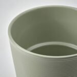 BROKSPIREA Plant pot, light green, 12 cm - Image 3