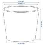 BROKSPIREA Plant pot, light green, 12 cm - Image 4