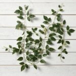 SMYCKA Artificial garland, in/outdoor Rose/white, 1.5 m - Image 2