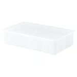 GLIS Box with lid, transparent, 34x21 cm