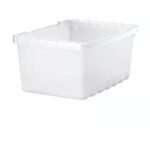 UPPSNOFSAD Storage box, transparent white, 25x17x12 cm/3.5 l