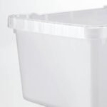 UPPSNOFSAD Storage box, transparent white, 25x17x12 cm/3.5 l - Image 4