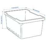 UPPSNOFSAD Storage box, transparent white, 25x17x12 cm/3.5 l - Image 5