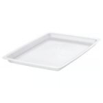 UPPSNOFSAD Lid, transparent white, 25x17 cm