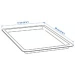 UPPSNOFSAD Lid, transparent white, 25x17 cm - Image 4