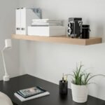 LACK Wall shelf, white stained oak effect, 110x26 cm - Image 2