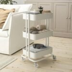 RÅSKOG Trolley, white, 35x45x77 cm - Image 3