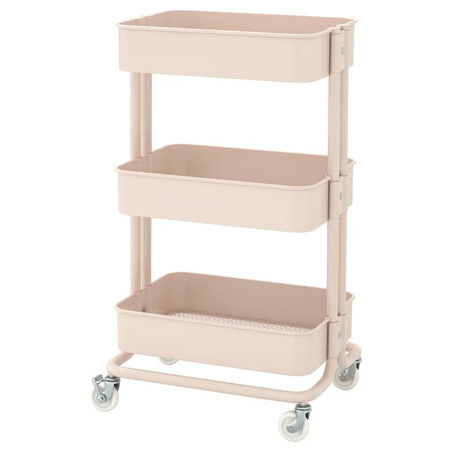 1291-1 raskog-trolley-pink RÅSKOG Trolley, pink, 35x45x77 cm - Image 1