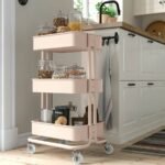 RÅSKOG Trolley, pink, 35x45x77 cm - Image 2