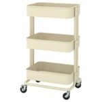 RÅSKOG Trolley, beige, 35x45x77 cm