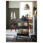 RÅSKOG Trolley, black, 35x45x77 cm - Image 7