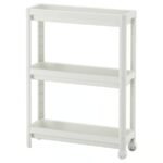 VESKEN Trolley, white, 54x18x71 cm