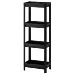 VESKEN Shelf unit, white, 37x23x101 cm