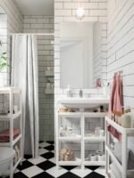 VESKEN Corner shelf unit, white, 33x33x71 cm - Image 4