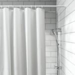 NORDRÖNN Shower curtain, white, 180x200 cm - Image 2