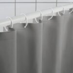 LUDDHAGTORN Shower curtain, grey, 180x200 cm - Image 3