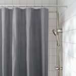 LUDDHAGTORN Shower curtain, grey, 180x200 cm - Image 4