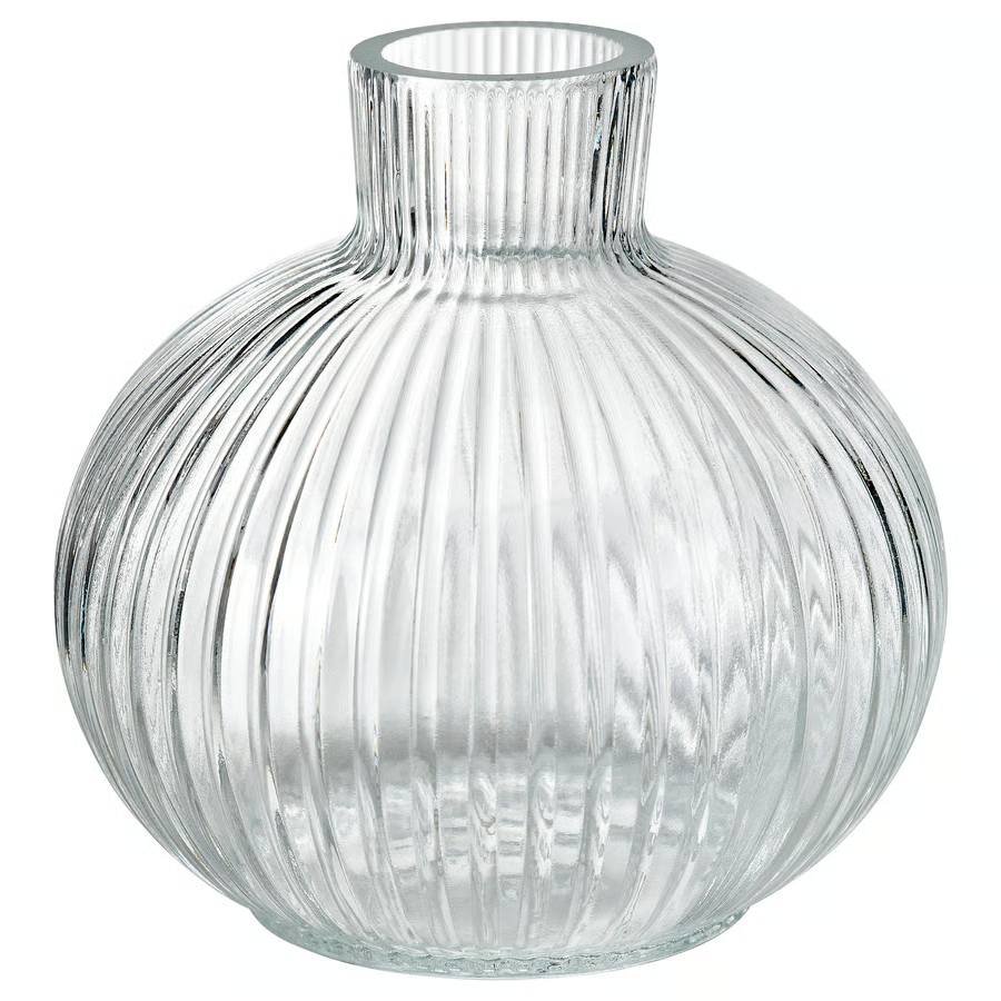 1327-1 grasparv-vase-clear-glass GRÅSPARV Vase, clear glass, 10 cm - Image 1