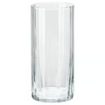 PÄRLGLADA Vase, clear glass, 18 cm