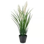 FEJKA Artificial potted plant, in/outdoor/grass, 12 cm